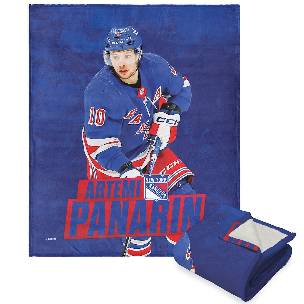 New York Rangers Artemi Panarin Sherpa Blanket