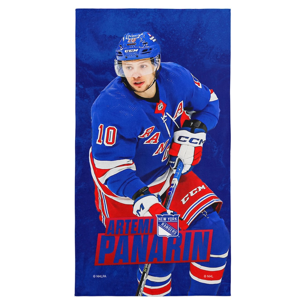 New York Rangers Artemi Panarin beach towel