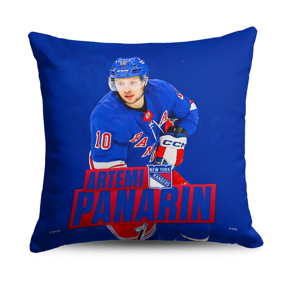 New York Rangers Artemi Panarin throw pillow