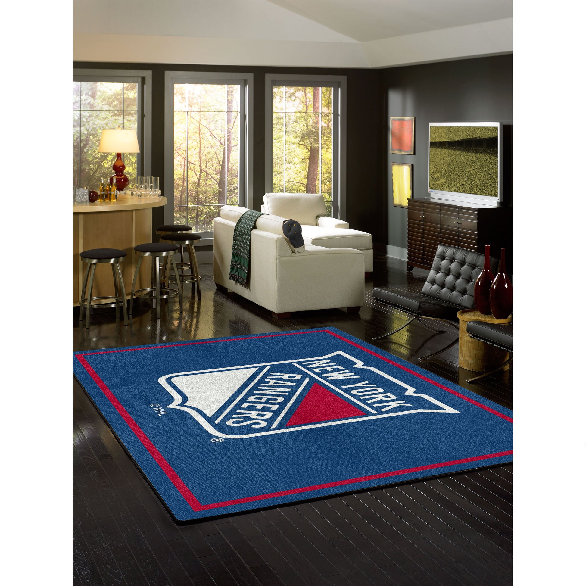 New York Rangers spirit style area rug life