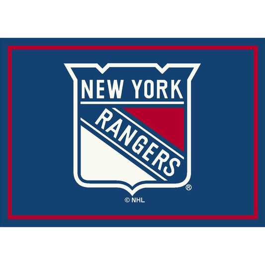 New York Rangers distressed style area rug