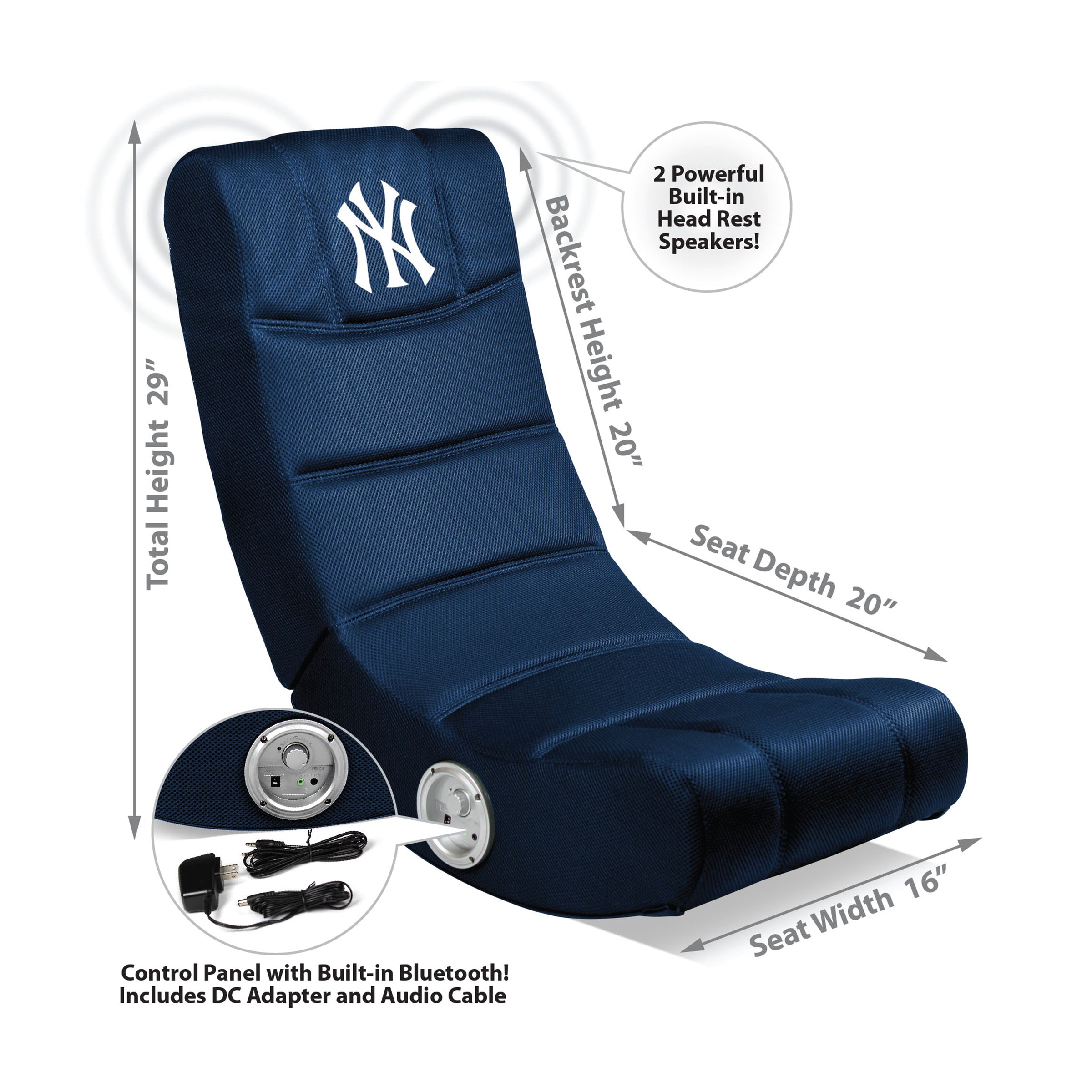 MLB Youth Rocker Gaming Chair - Thumbnail 4