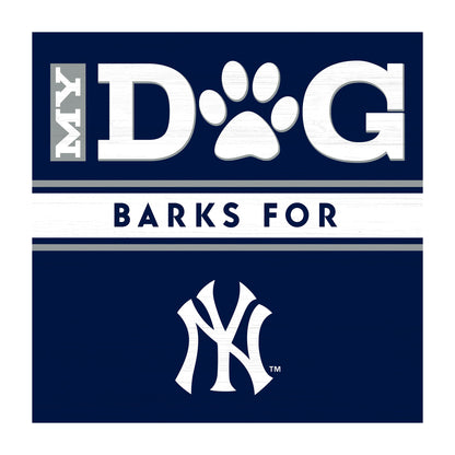 New York Yankees dog sign