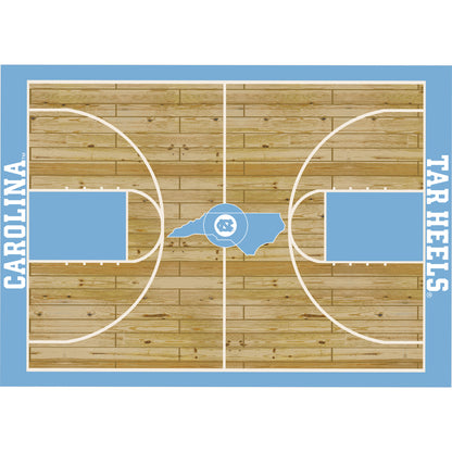 North Carolina Tar Heels courtside style area rug