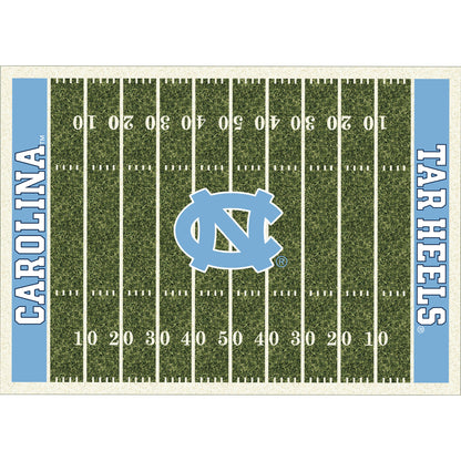 North Carolina Tar Heels home field style area rug