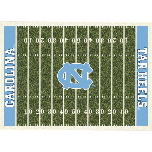 North Carolina Tar Heels home field style area rug