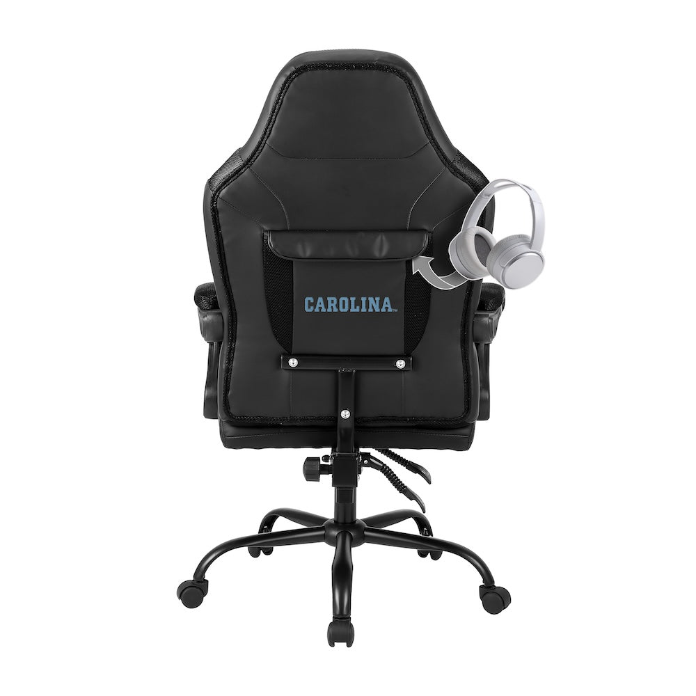 North Carolina Tar Heels Office Gamer Chair Back