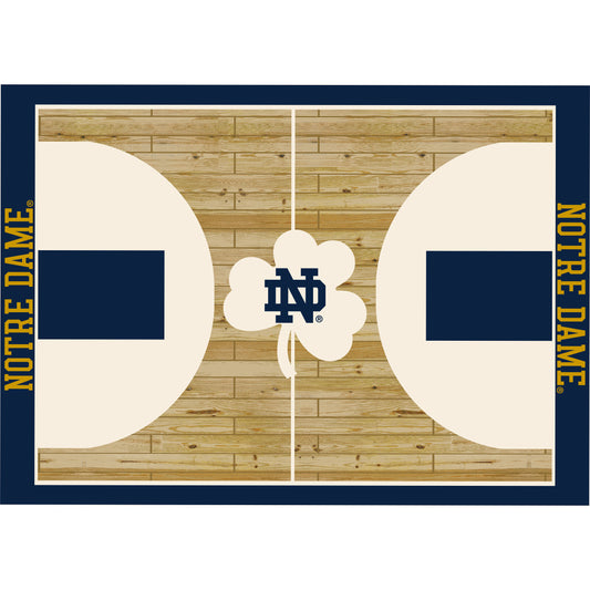 Notre Dame Fighting Irish courtside style area rug