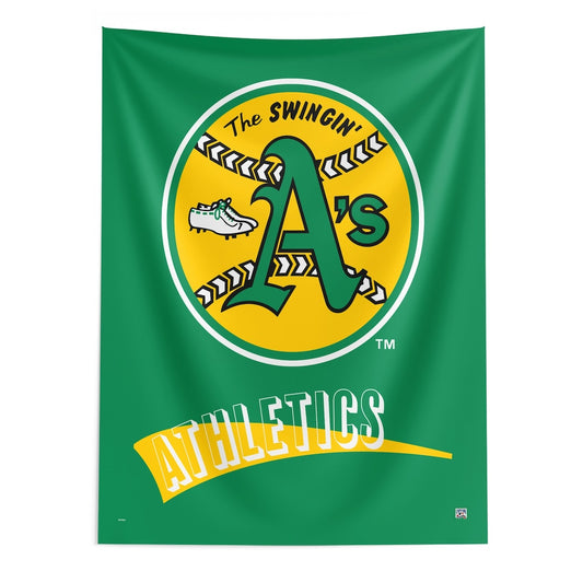 Oakland A's throwback wall hanging