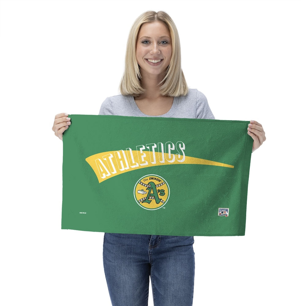 Oakland A's fan towel set