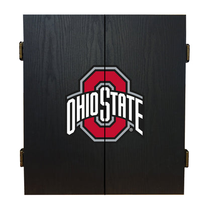 Ohio State Buckeyes Dart Board Cabinet