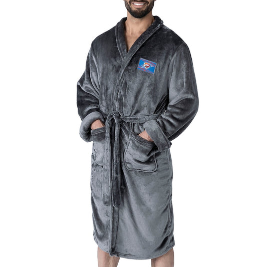 Oklahoma City Thunder silk touch charcoal bathrobe