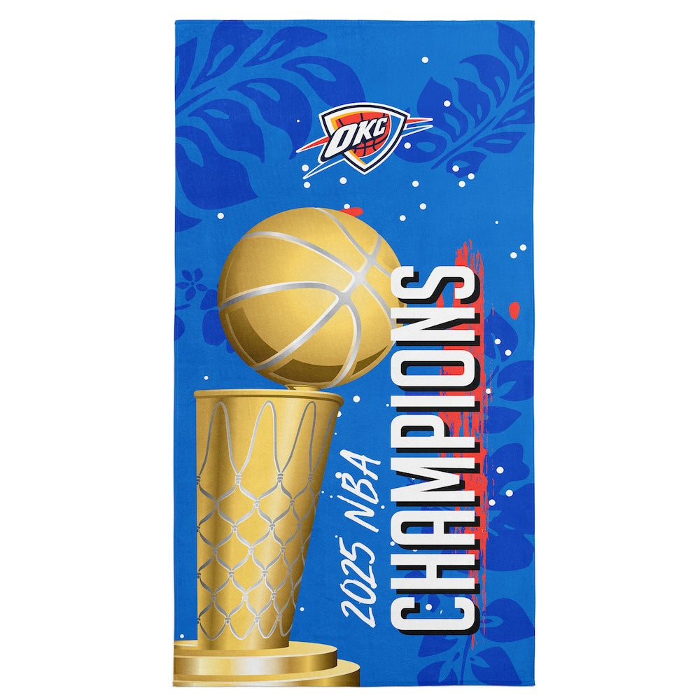 Oklahoma City Thunder NBA Champions beach towel