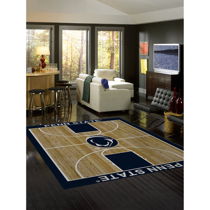 Penn State Nittany Lions courtside style area rug lifestyle