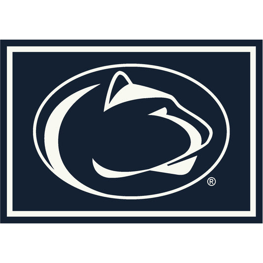 Penn State Nittany Lions distressed style area rug