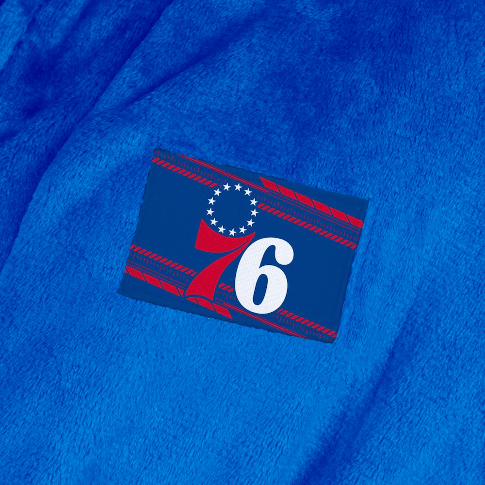 Philadelphia 76ers team color bathrobe patch