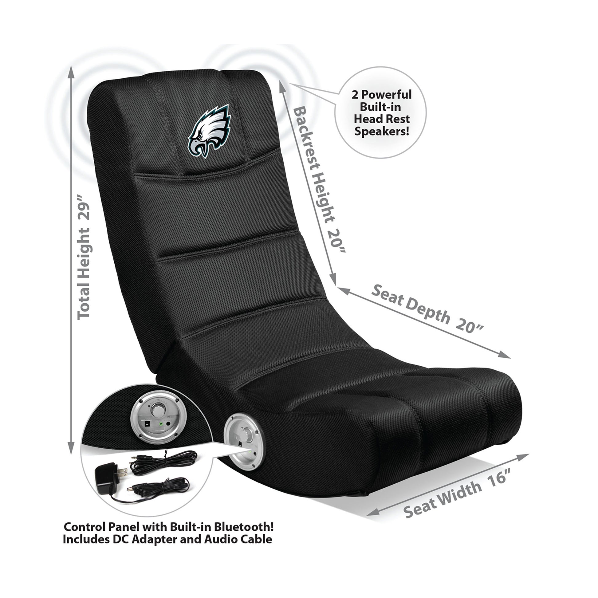 Philadelphia Eagles kids gaming rocking chair