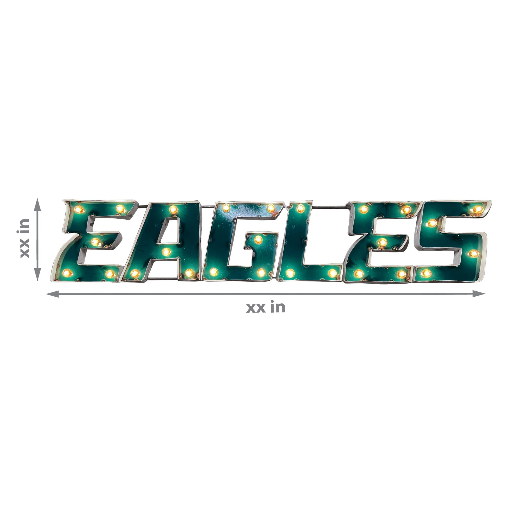 Philadelphia Eagles lighted metal retro sign