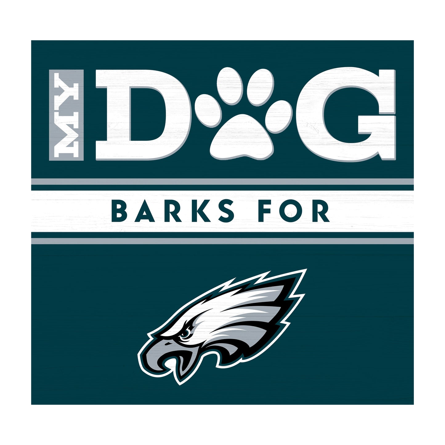 Philadelphia Eagles dog sign