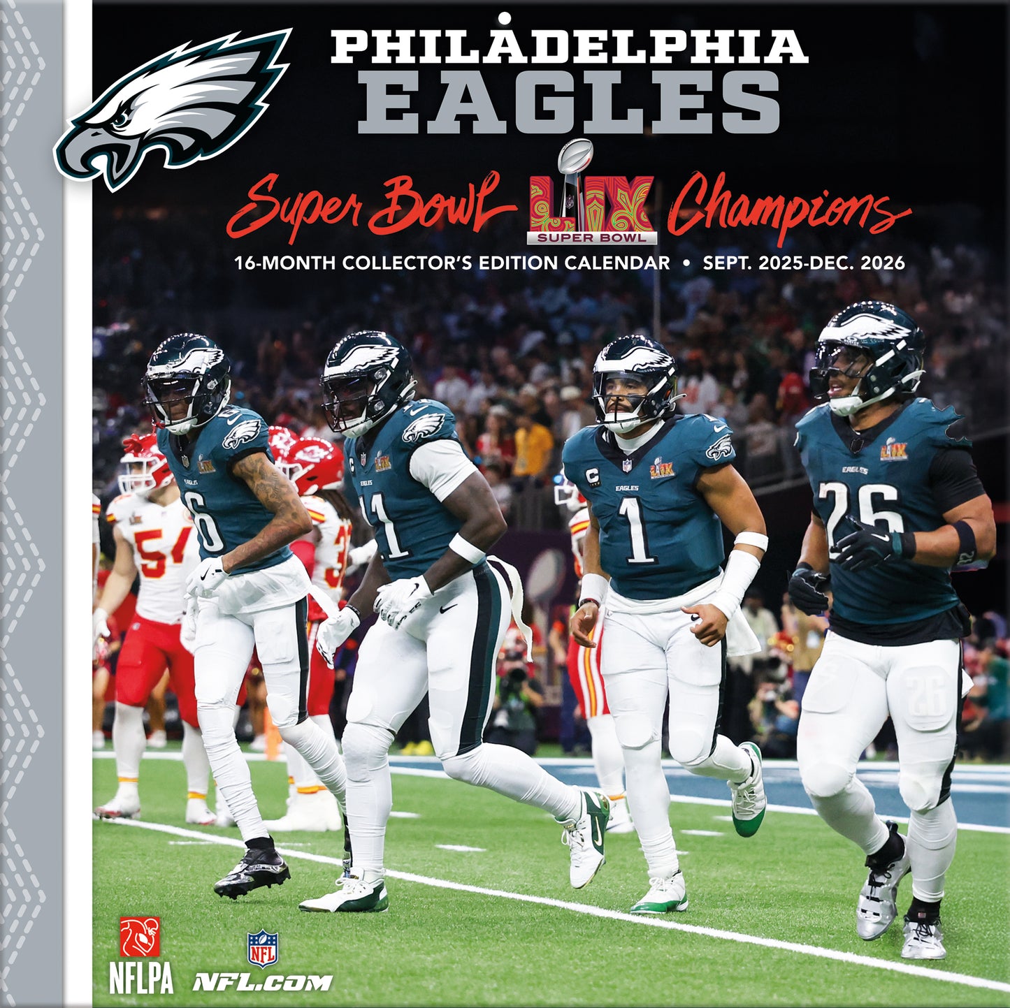 Philadelphia Eagles Team Photos Wall Calendar