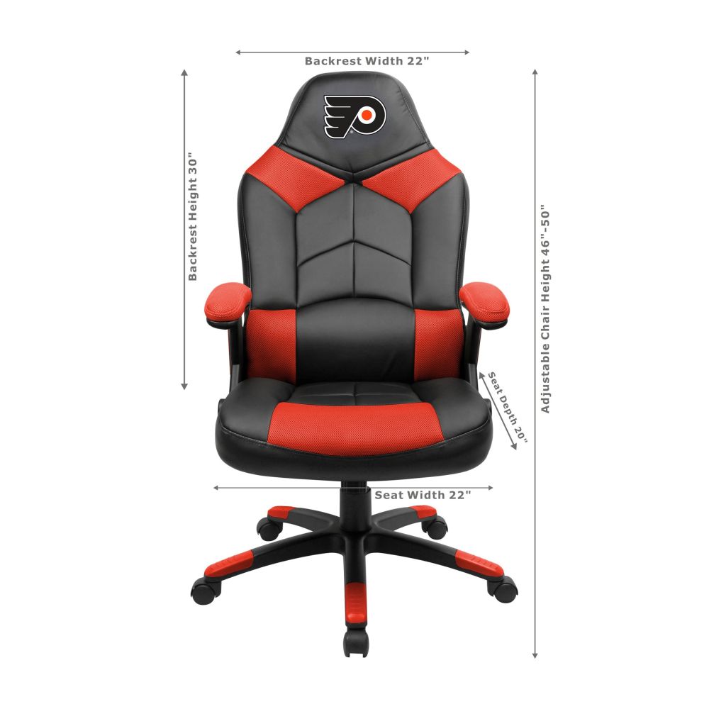 Philadelphia Flyers Office Gamer Chair Dimensions