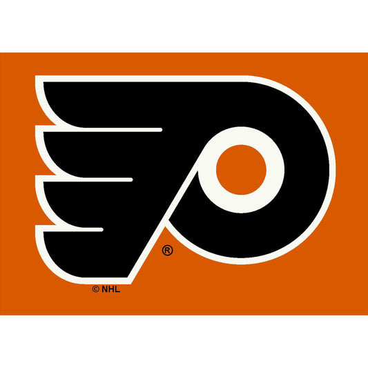 Philadelphia Flyers distressed style area rug