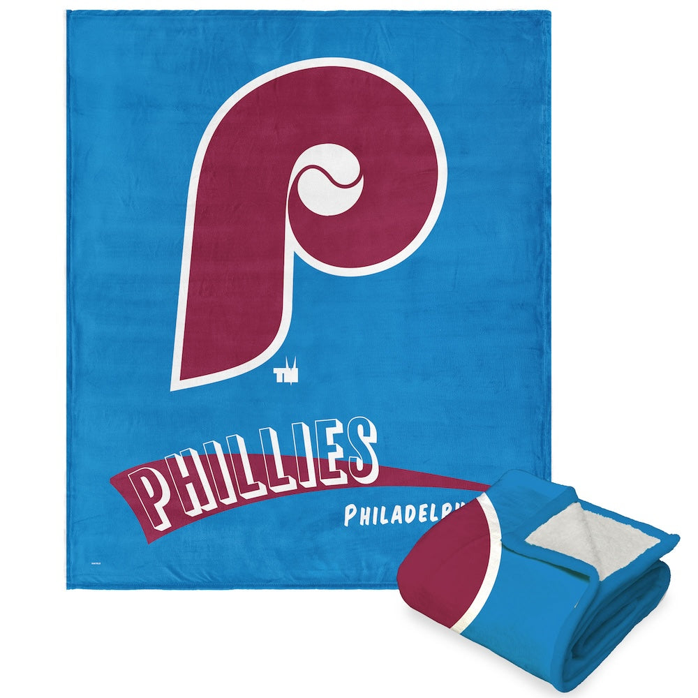 Philadelphia Phillies throwback sherpa blanket