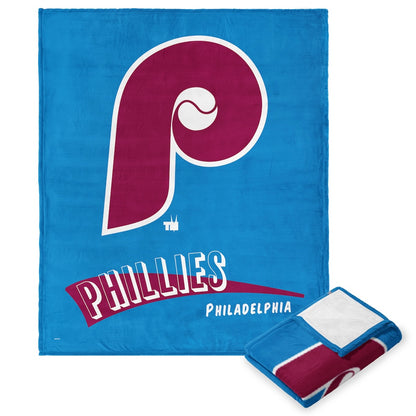 Philadelphia Phillies throwback silk touch blanket