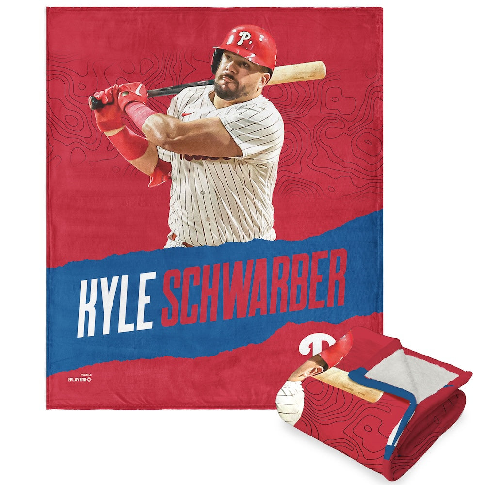 Philadelphia Phillies Kyle Schwarber Sherpa Blanket