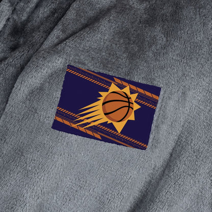 Phoenix Suns silk touch charcoal bathrobe logo patch