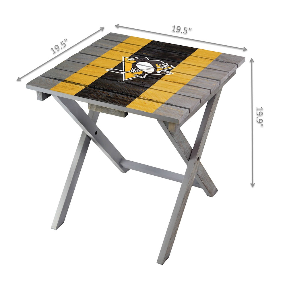 Pittsburgh Penguins Adirondack Table Dimensions