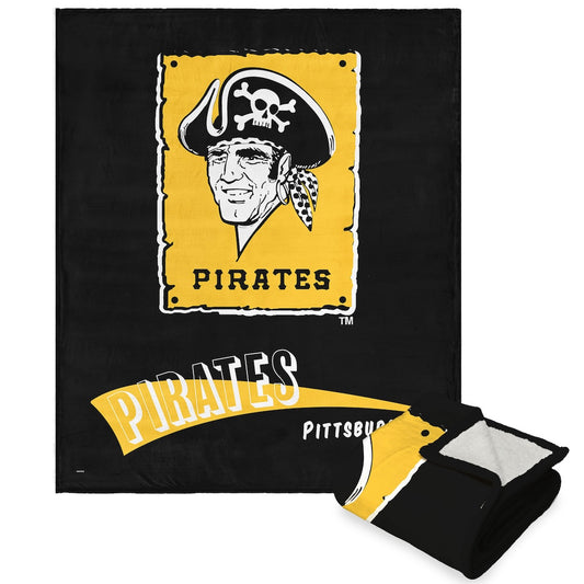 Pittsburgh Pirates throwback sherpa blanket
