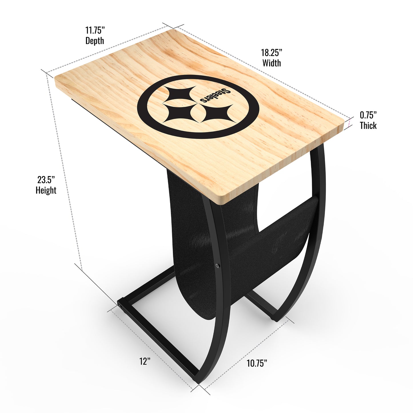 Pittsburgh Steelers anywhere table dimensions