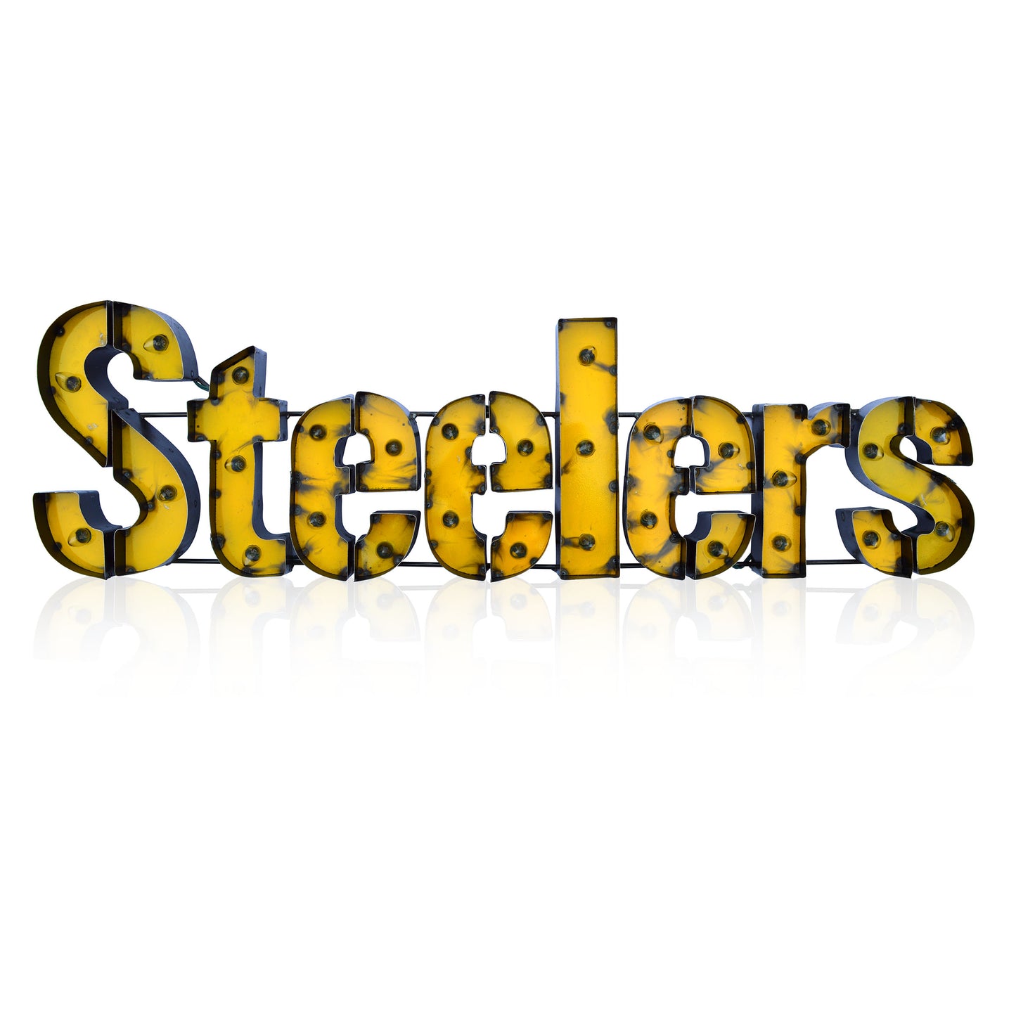 Pittsburgh Steelers lighted metal sign