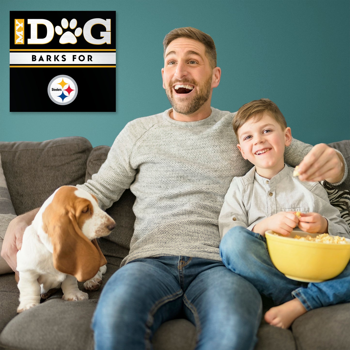 Pittsburgh Steelers my dog art sign