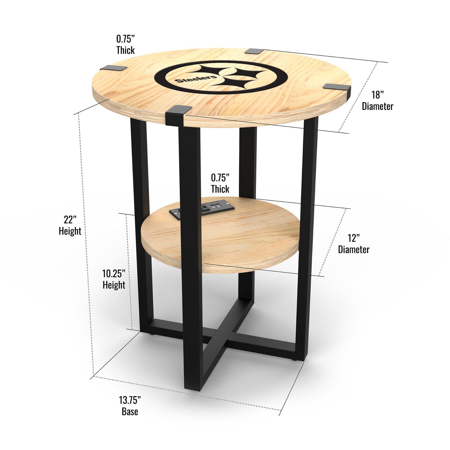 Pittsburgh Steelers Table Dimensions