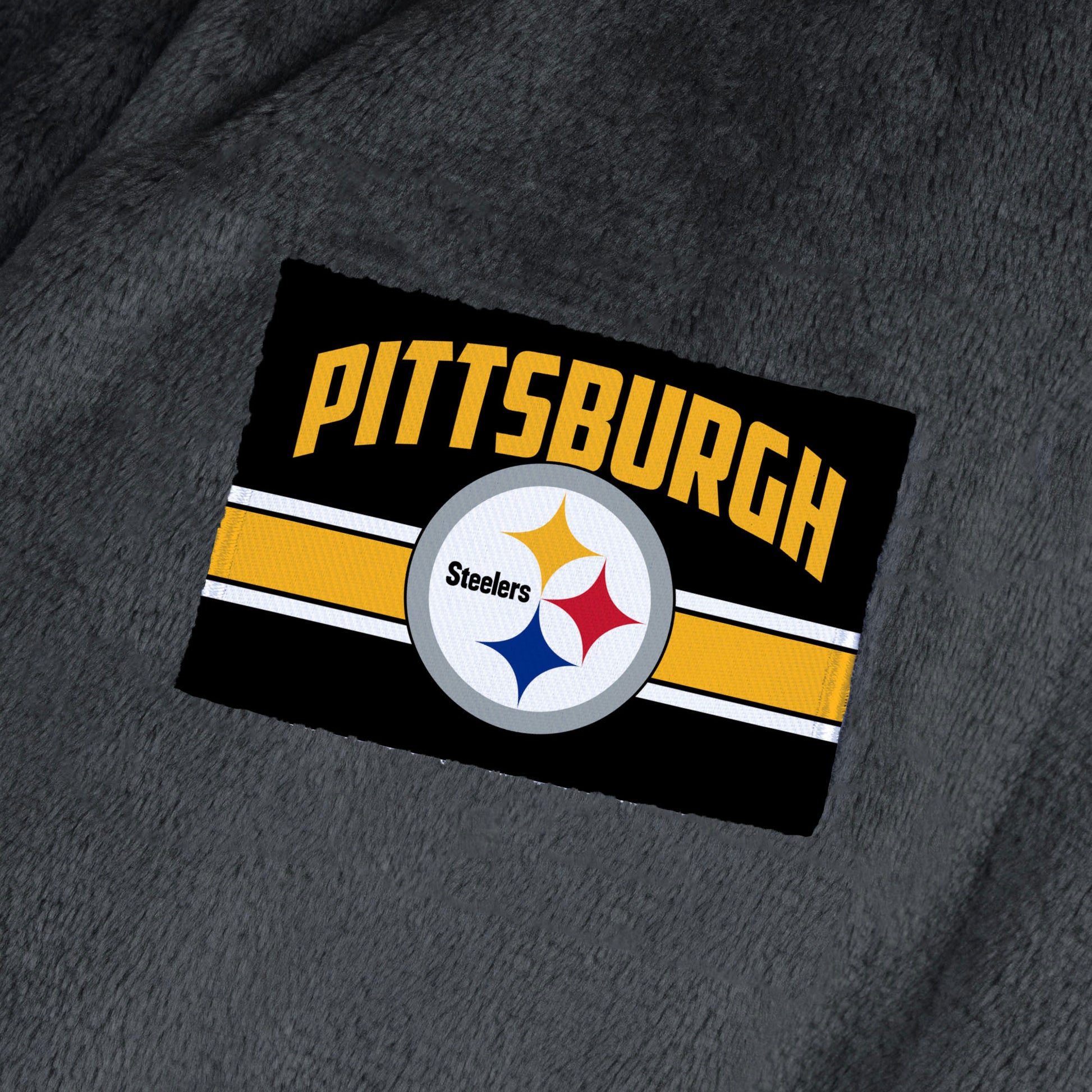 Pittsburgh Steelers team color bathrobe patch