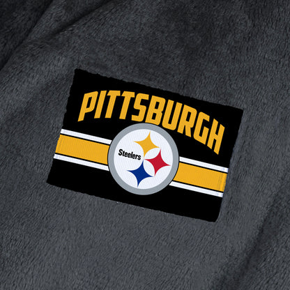 Pittsburgh Steelers team color bathrobe patch