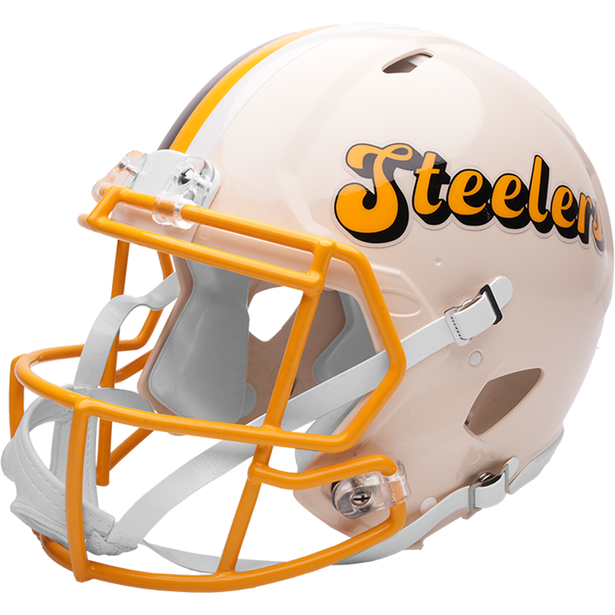NFL Pittsburgh Steelers Riddell Speed Full Size Authentic Football Helmet – Retro | Officially Licensed NFL