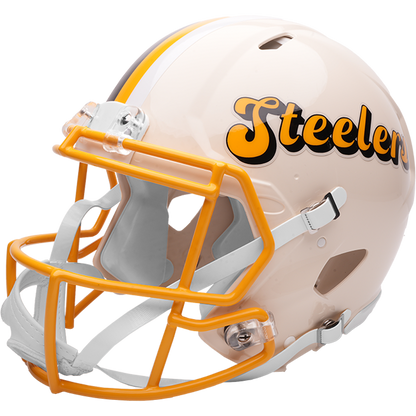 NFL Pittsburgh Steelers Riddell Speed Full Size Authentic Football Helmet – Retro | Officially Licensed NFL