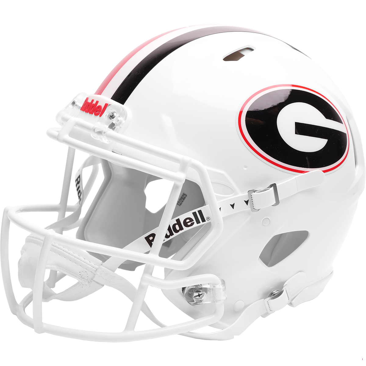 Georgia Bulldogs WHITE authentic full size helmet side