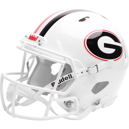 Georgia Bulldogs WHITE authentic full size helmet side