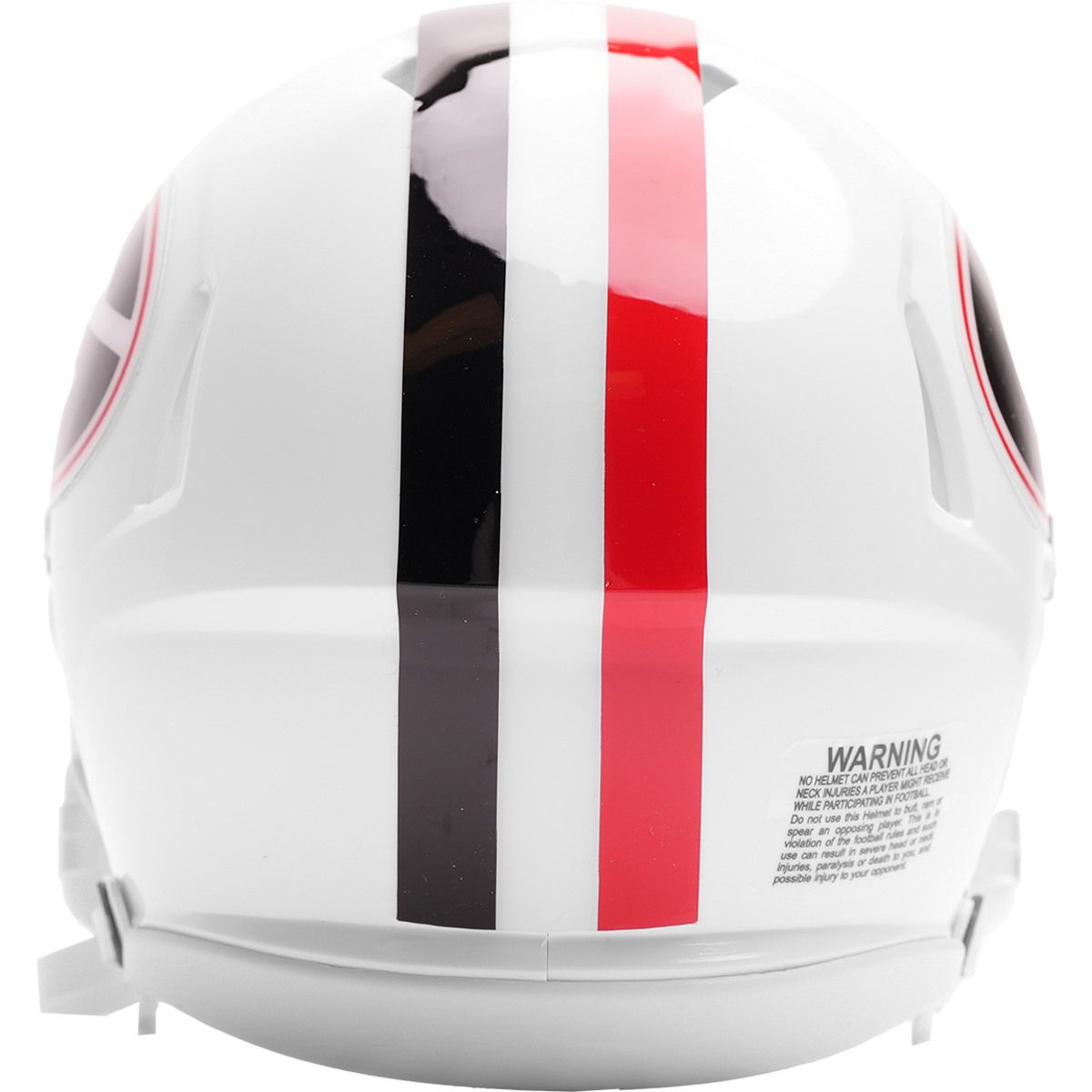 Georgia Bulldogs White mini helmet back 