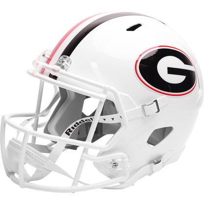 Georgia Bulldogs full size White replica helmet side view