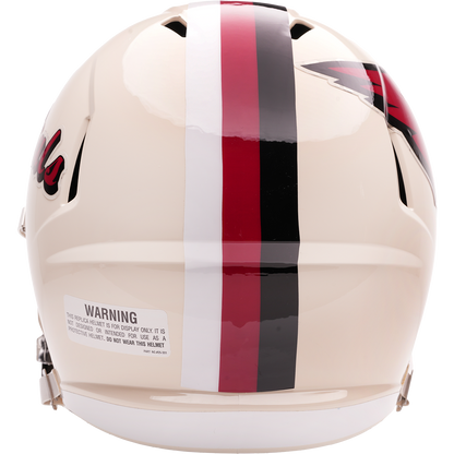 Arizona Cardinals Riddell Speed Retro Replica Helmet – back team color stripes view