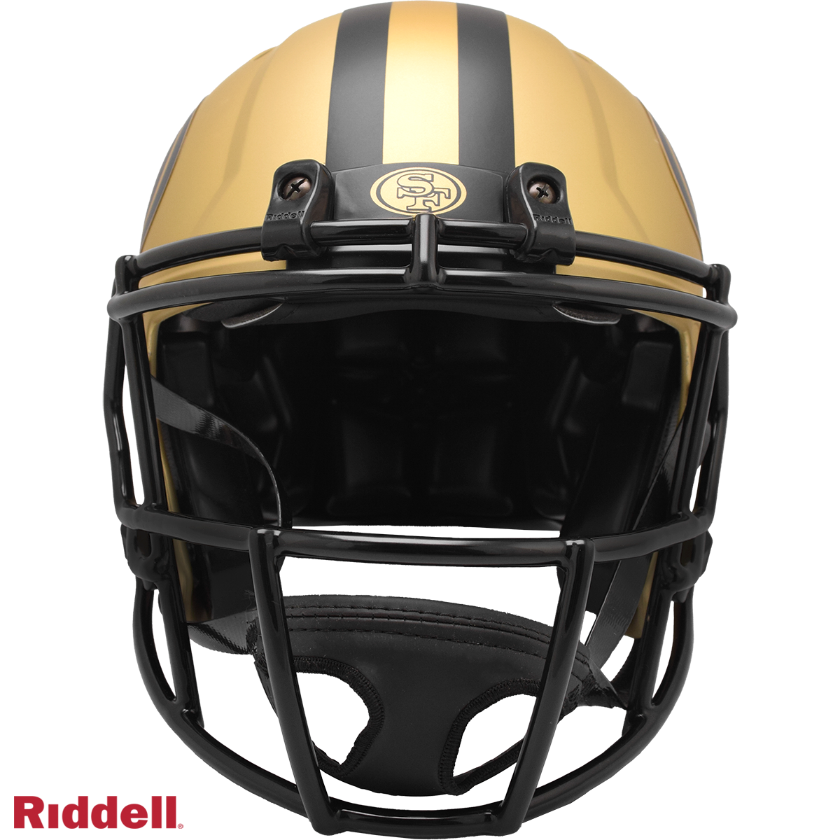 San Francisco 49ers authentic rave full size football helmet FRONT