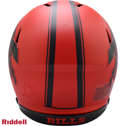 Buffalo Bills authentic rave full size football helmet BACK