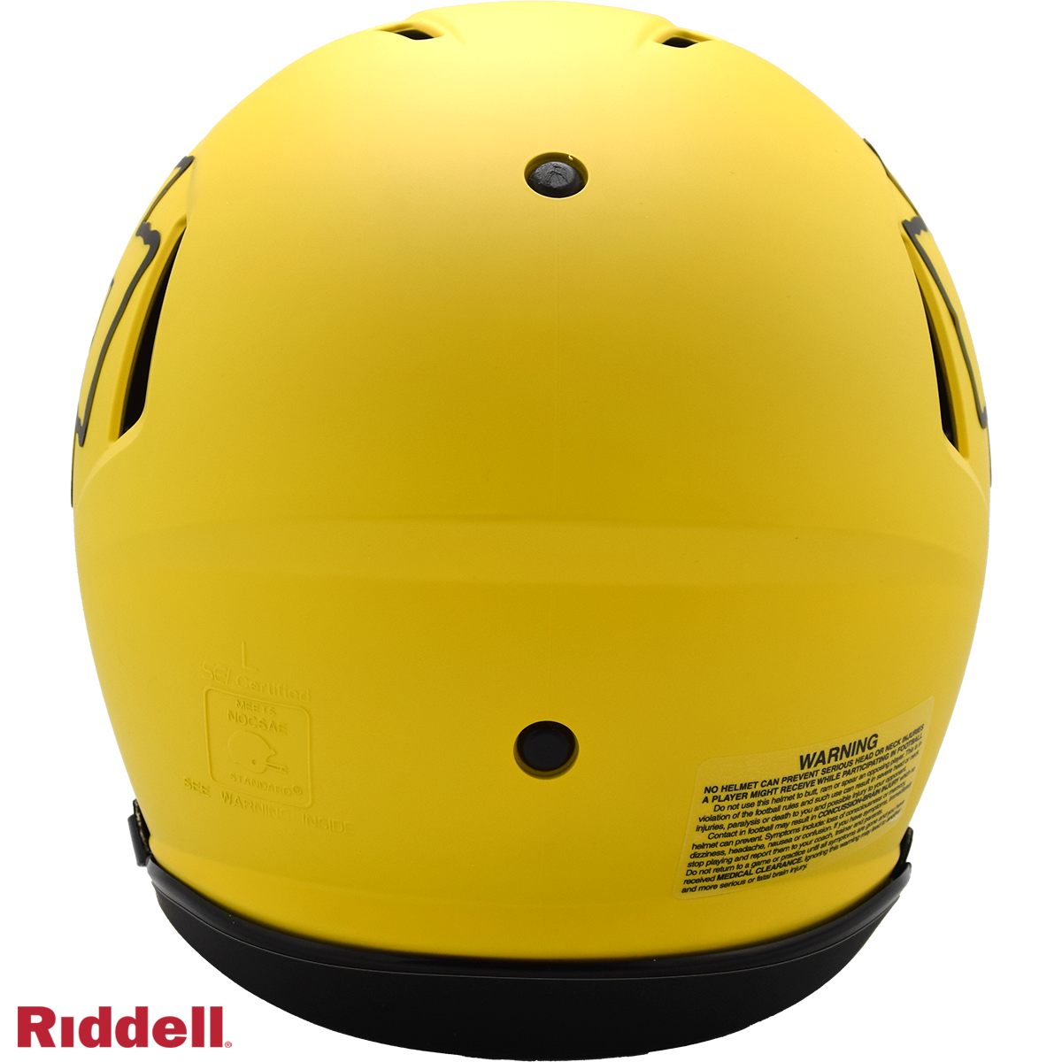 Kansas City Chiefs authentic rave full size football helmet BACK