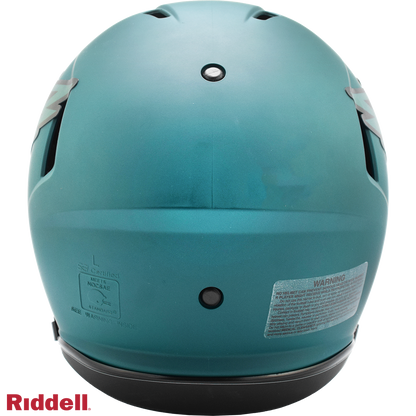 Philadelphia Eagles authentic rave full size football helmet BACK