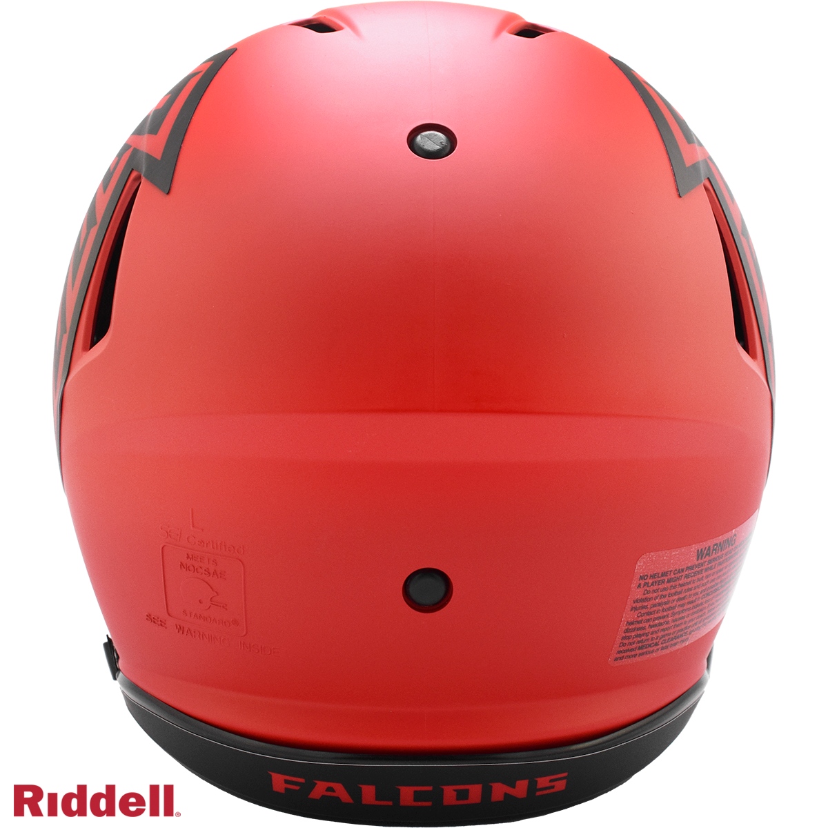 Atlanta Falcons authentic rave full size football helmet BACK
